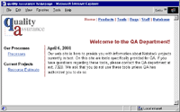 QA intranet site