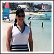 Vicki at the beach